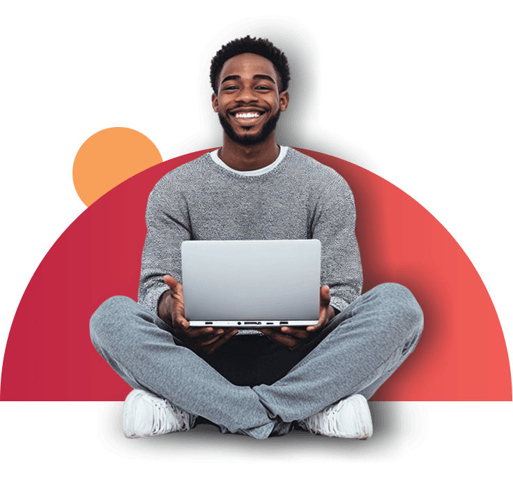 Person with laptop